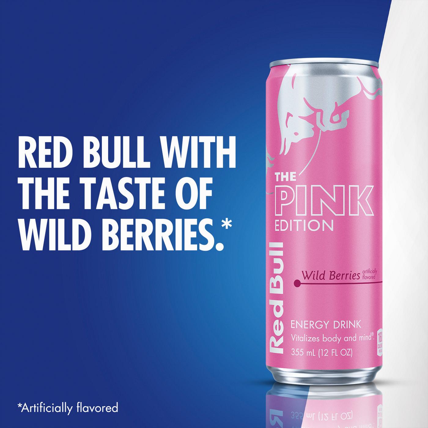 Red Bull Pink Edition Wild Berries Energy Drink 4 pk Cans; image 9 of 9