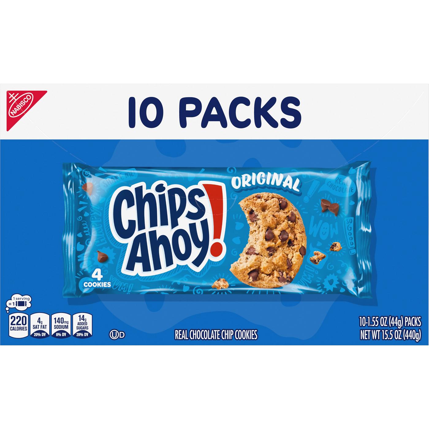 Chips Ahoy! Original Chocolate Chip Cookies Multipack 1.55 oz Bags; image 7 of 10