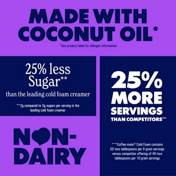 Nestle Coffee Mate Cold Foam Creamer - Italian Sweet Creme, 14 oz