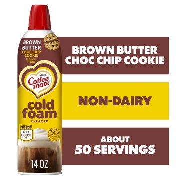 Nestle Coffee Mate Cold Foam Creamer - Brown Butter Choc Chip Cookie, 14 oz