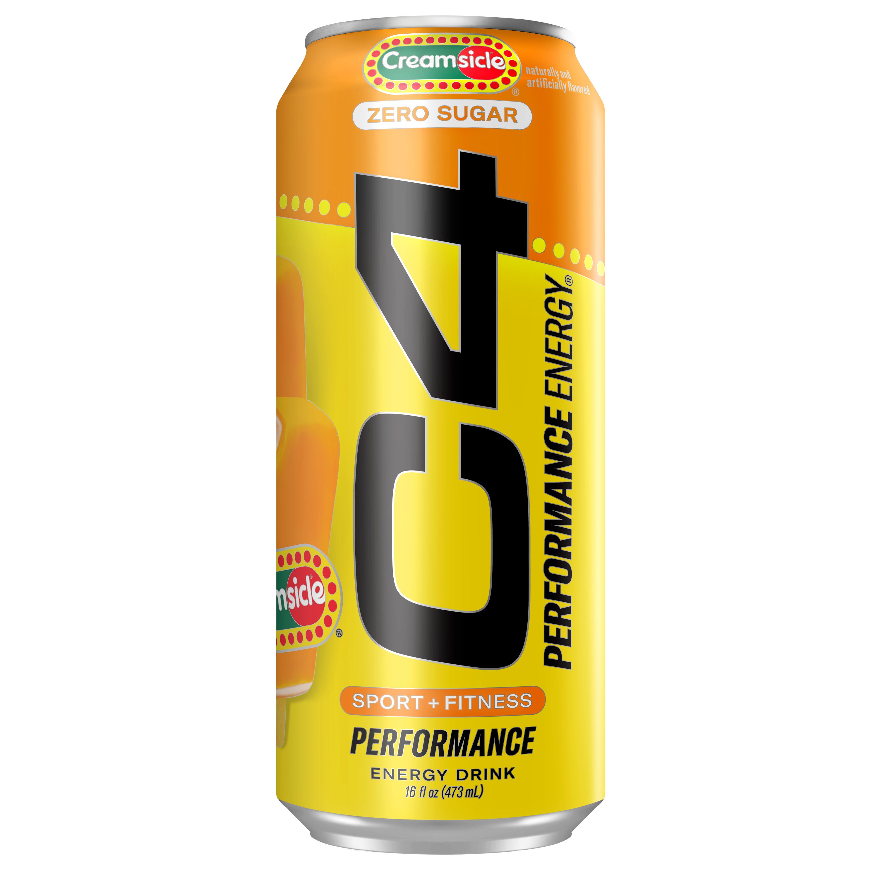 C4 Performance Zero Sugar Energy Drink - Creamsicle - Shop Sports ...