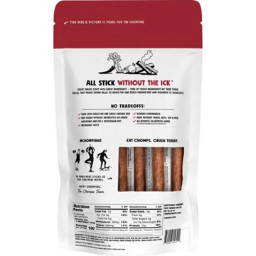 Chomps 10g Protein Smoky BBQ Beef Jerky Meat Sticks, 8 ct