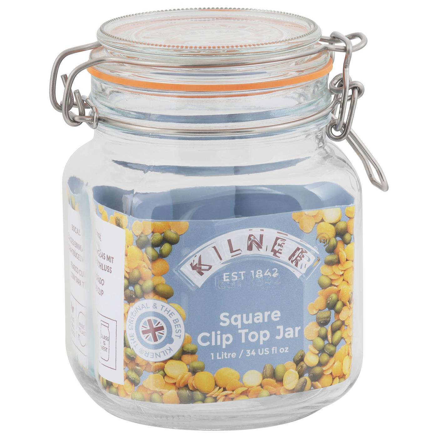 Kilner Square Clip Top Storage Jar; image 6 of 6