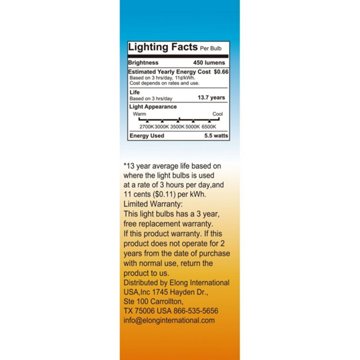 Green Watt A19 40-Watt LED Dimmable Lightbulb, 4 pk