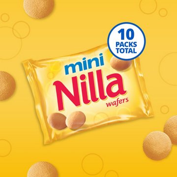 Nilla Wafers Mini Cookies Snack Packs, 10 ct