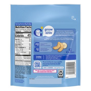 Gerber Toddler Snacks, Banana Cookies, Finger Foods, Snacks For Toddlers, 5 oz