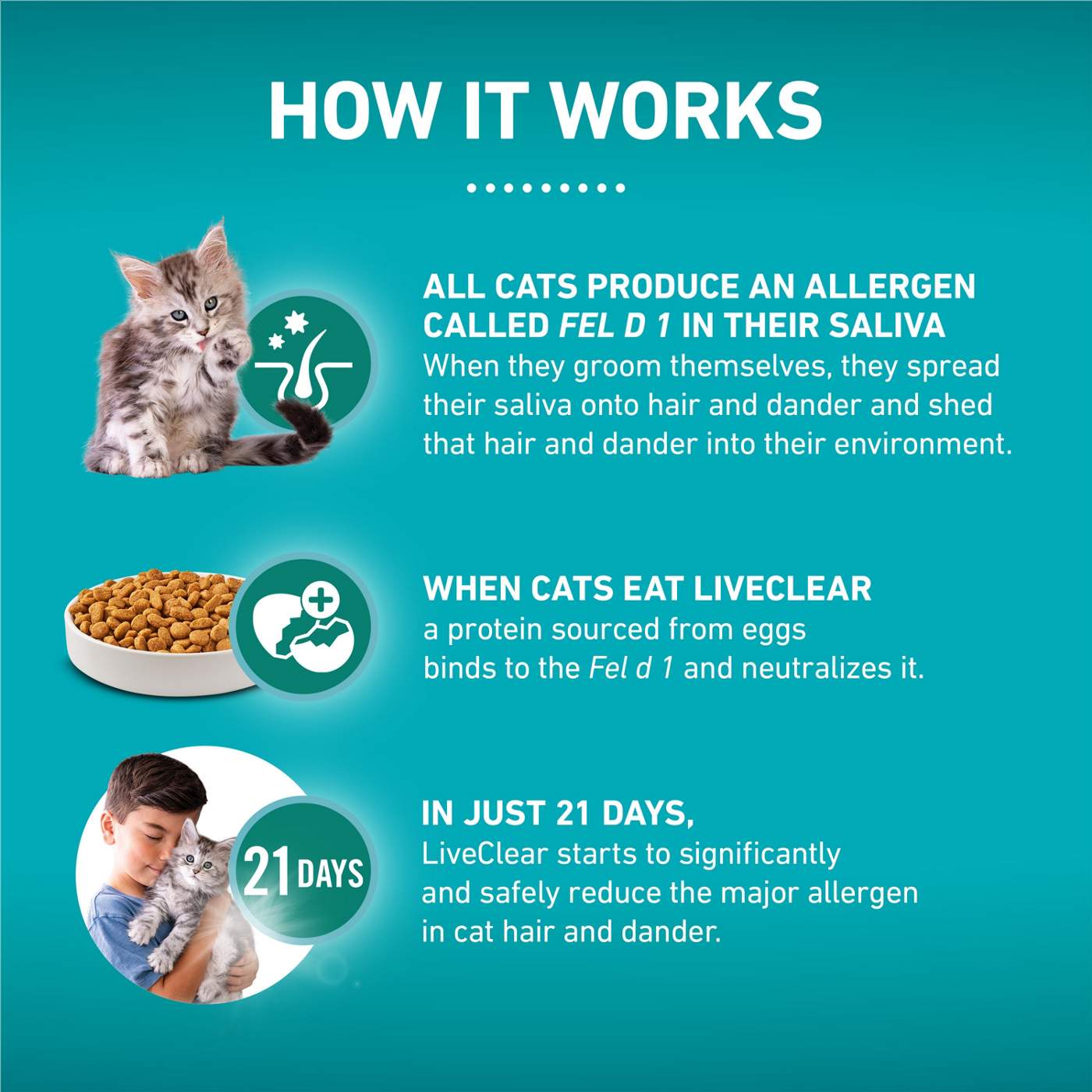 Purina ONE LiveClear Allergen-Reducing Cat Food Dry Formula - Real Chicken As The Number One Ingredient; image 3 of 9