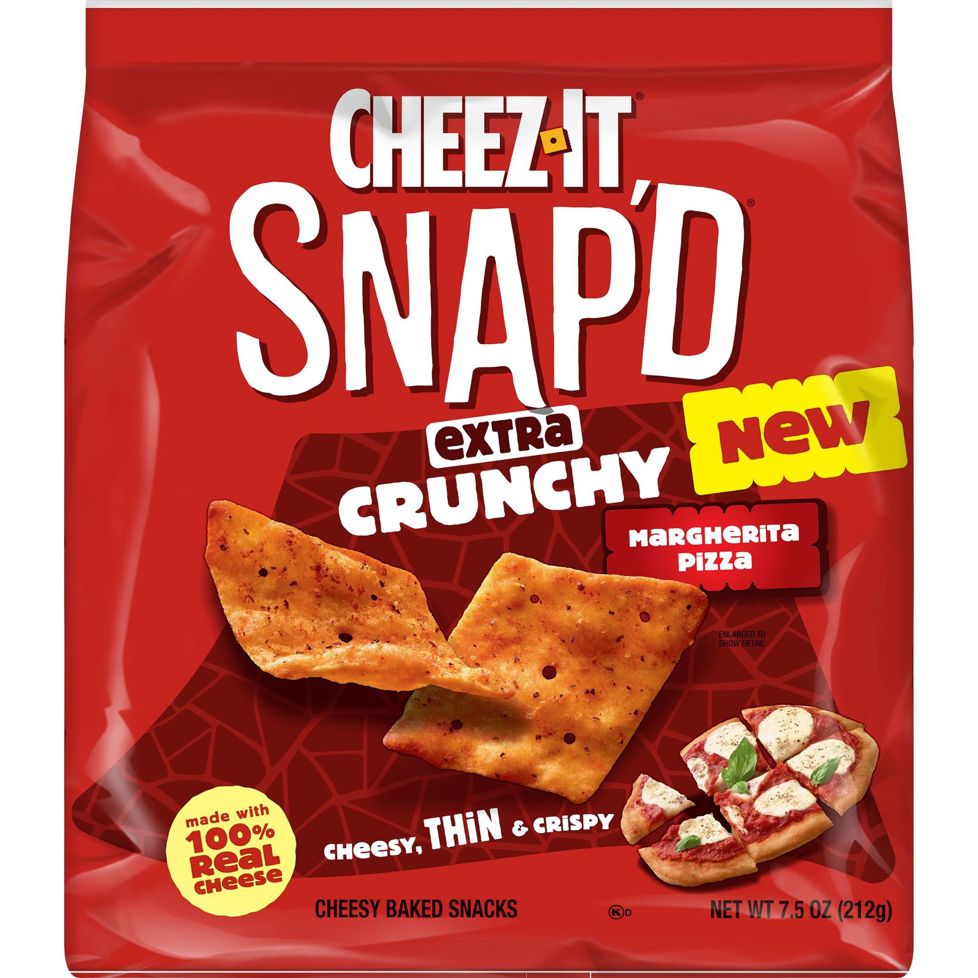 ピーナッツページです✨ Cheez-It Snap'd Extra Crunchy Margherita Pizza Cracker Chips