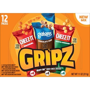 Cheez-It Gripz Mighty Tiny Baked Snack Crackers Variety Pack
