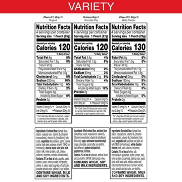 Cheez-It Gripz Mighty Tiny Baked Snack Crackers Variety Pack