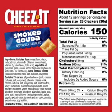 Cheez-It Smoked Gouda Crackers
