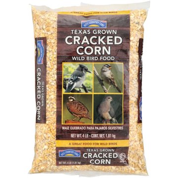 Hill Country Fare Texas Grown Cracked Corn Wild Bird Food, 4 lbs