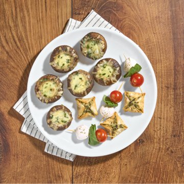 H-E-B Side Solutions - Spinach Mozzarella Stuffed Mushrooms, 8 oz