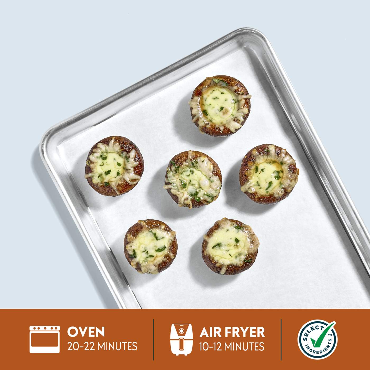 H-E-B Side Solutions - Spinach Mozzarella Stuffed Mushrooms; image 4 of 4