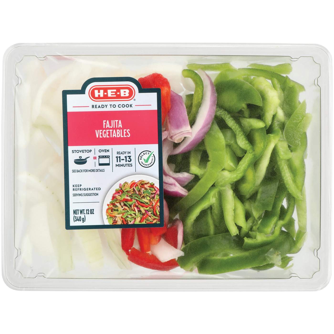 H-E-B Side Solutions - Fajita Vegetables; image 1 of 4