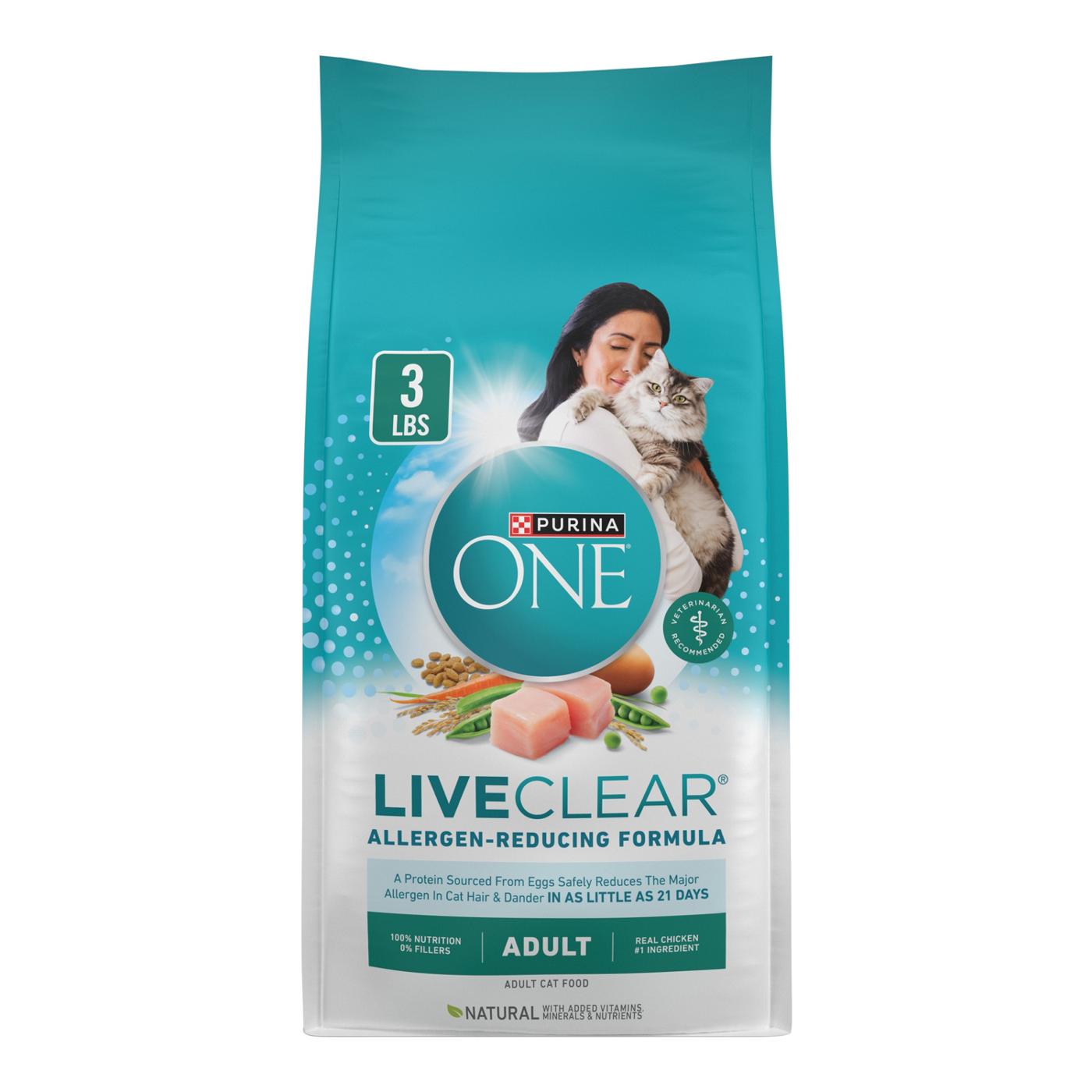 Purina ONE Liveclear Adult Dry Cat Food; image 1 of 9