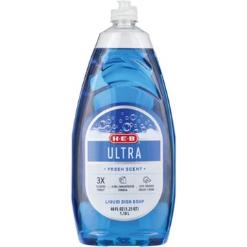 H-E-B Ultra Liquid Dish Soap - Fresh Scent, 40 oz
