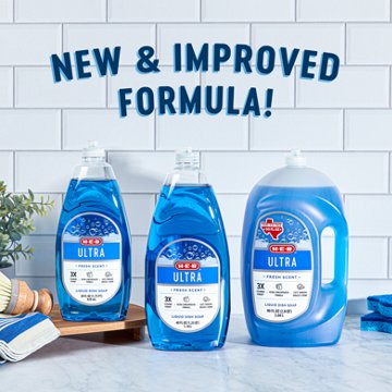 H-E-B Ultra Liquid Dish Soap - Fresh Scent, 40 oz