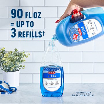 H-E-B Ultra Liquid Dish Soap, Texas Size Pack - Fresh Scent, 90 oz