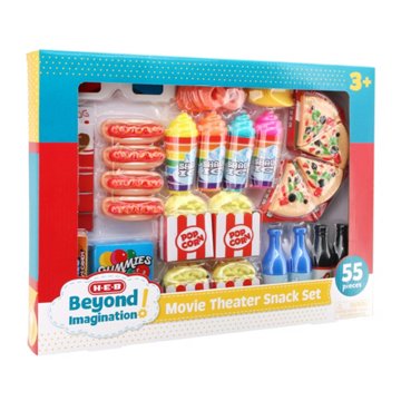 H-E-B Beyond Imagination! Movie Theater Snack Playset, 55 pc
