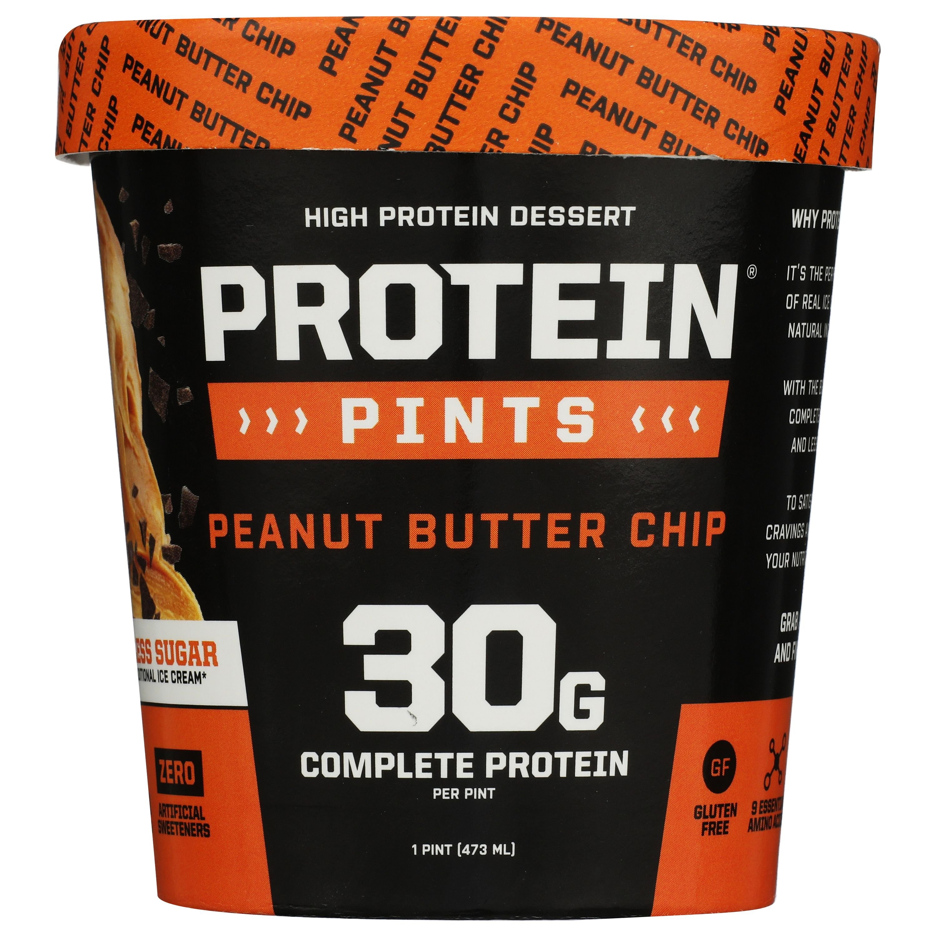 Protein Pints 30g Protein Peanut Butter Chip Ice Cream - Shop Ice cream ...