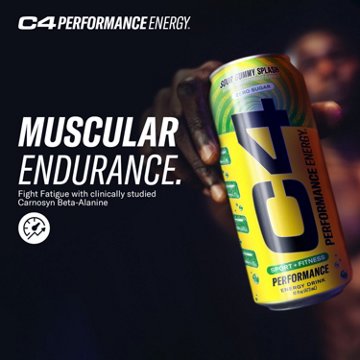 C4 Performance Zero Sugar Energy Drink - Sour Gummy Splash