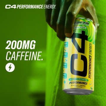 C4 Performance Zero Sugar Energy Drink - Sour Gummy Splash