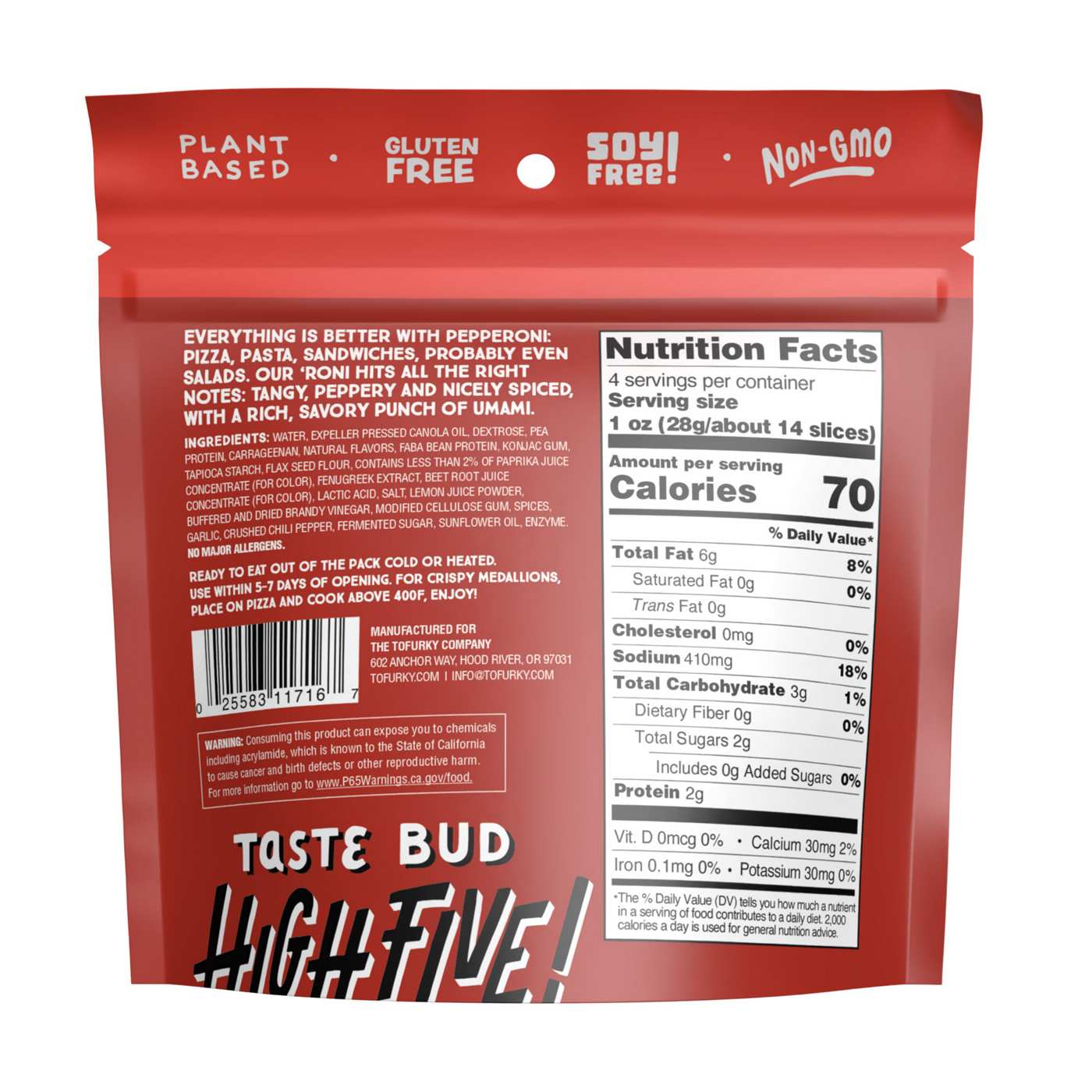 Tofurky Plant Based Pepperoni; image 2 of 2