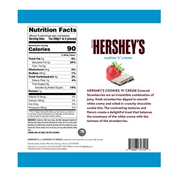 Hershey's Frozen Fruit Cookies 'N' Creme - Strawberries, 8 oz