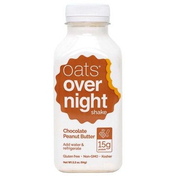 Oats Overnight Chocolate Peanut Butter Shake 