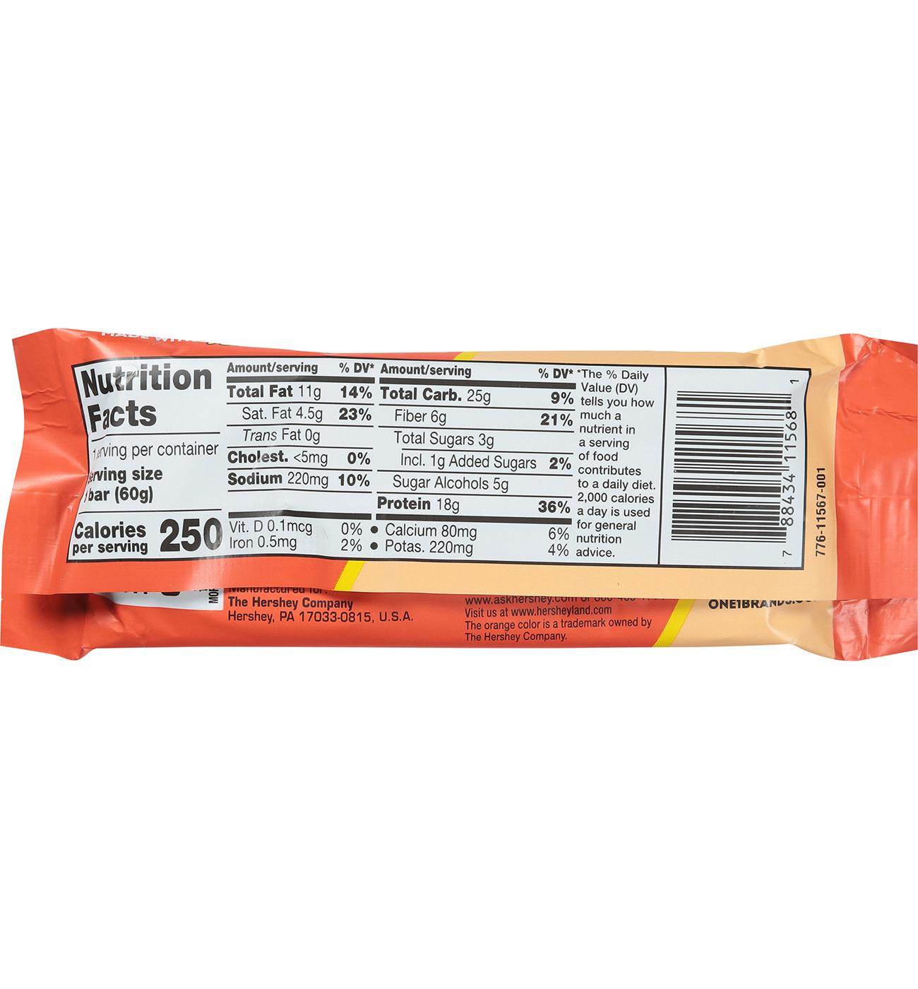 One 18g Protein Bar - Reese's Peanut Butter Lovers; image 2 of 2