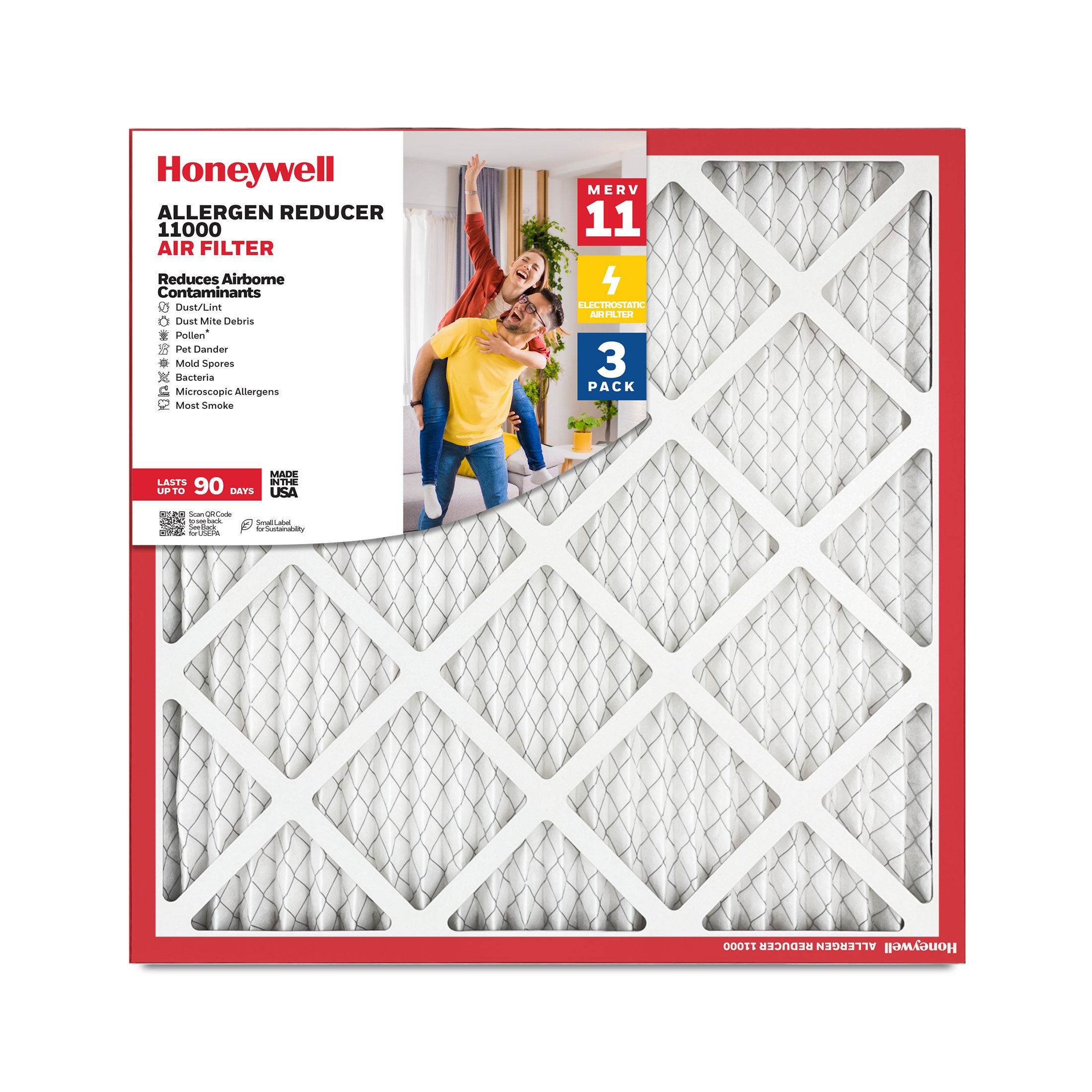 Honeywell Allergen Reducer 11000 Air Filter, 3 pk - Shop Air filters at ...