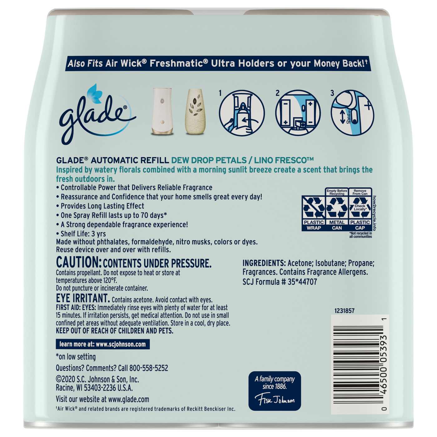 Glade Automatic Spray Refill Value Pack -  Dewdrop Petal, 6.2 oz; image 6 of 8