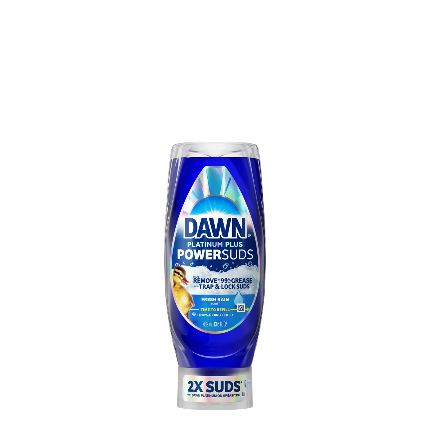 Dawn Platinum Plus PowerSuds Liquid Dish Soap - Fresh Rain Scent; image 2 of 10