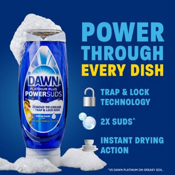 Dawn Platinum Plus Power Suds - Fresh Rain