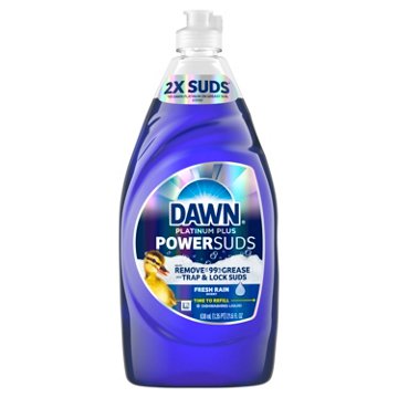 Dawn Platinum Plus Power Suds - Fresh Rain, 21.6 oz