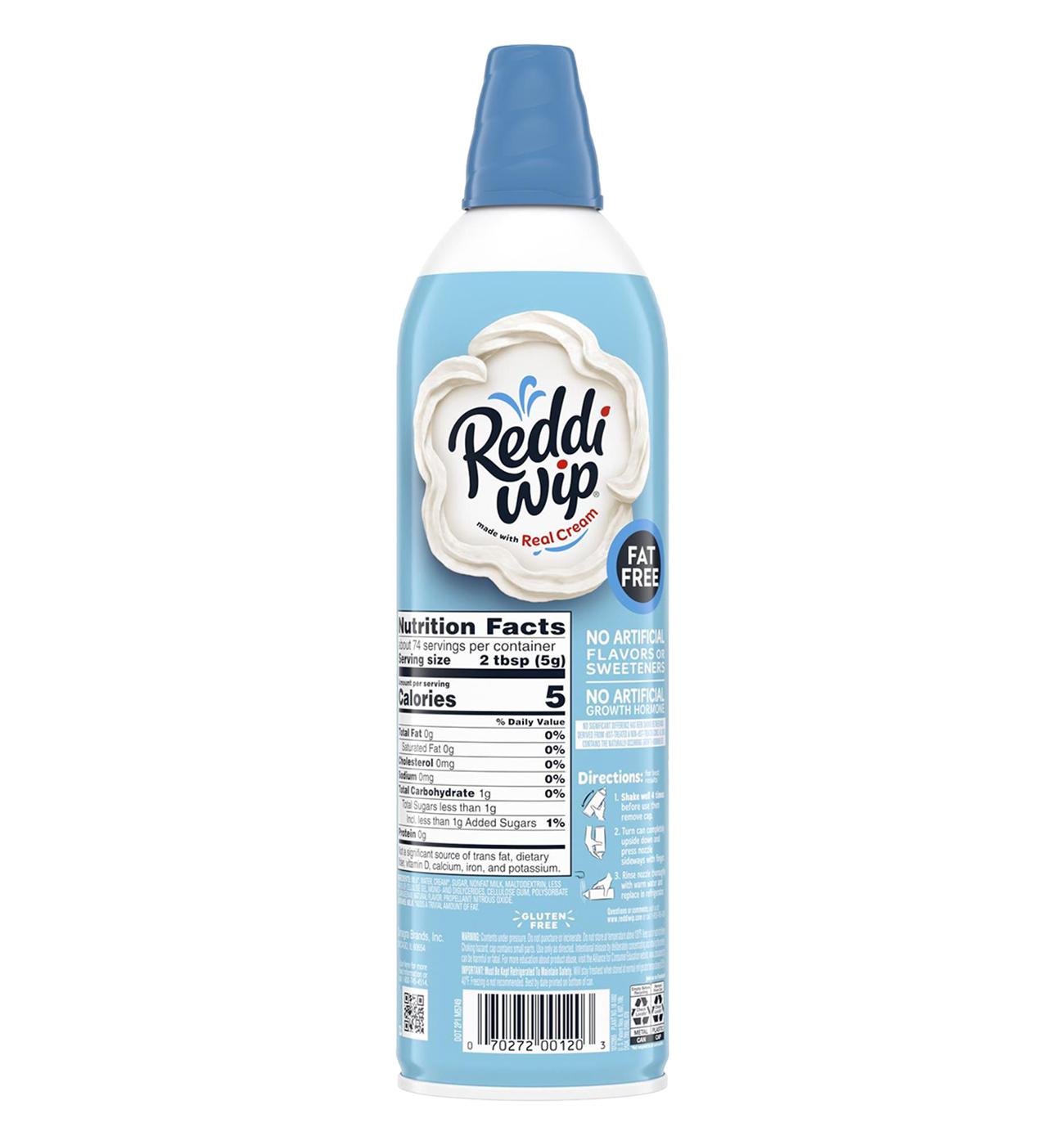 Reddi Wip Fat Free Whipped Topping Made with Real Cream; image 3 of 4
