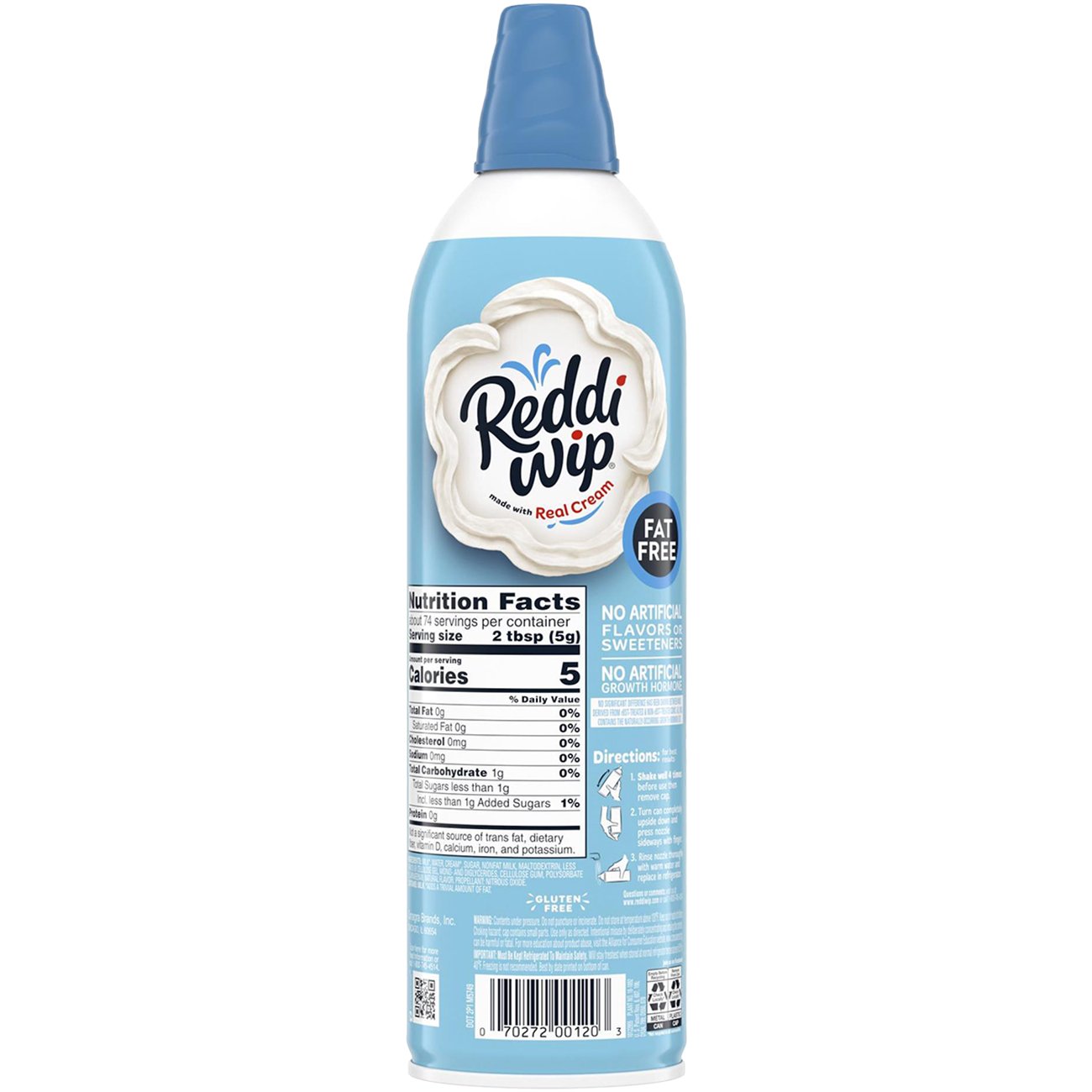Reddi Wip Fat Free Whipped Topping Made with Real Cream - Shop