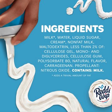 Reddi Wip Fat Free Whipped Topping Made with Real Cream, 13 oz