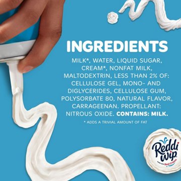 Reddi Wip Fat Free Whipped Topping Made with Real Cream, 13 oz