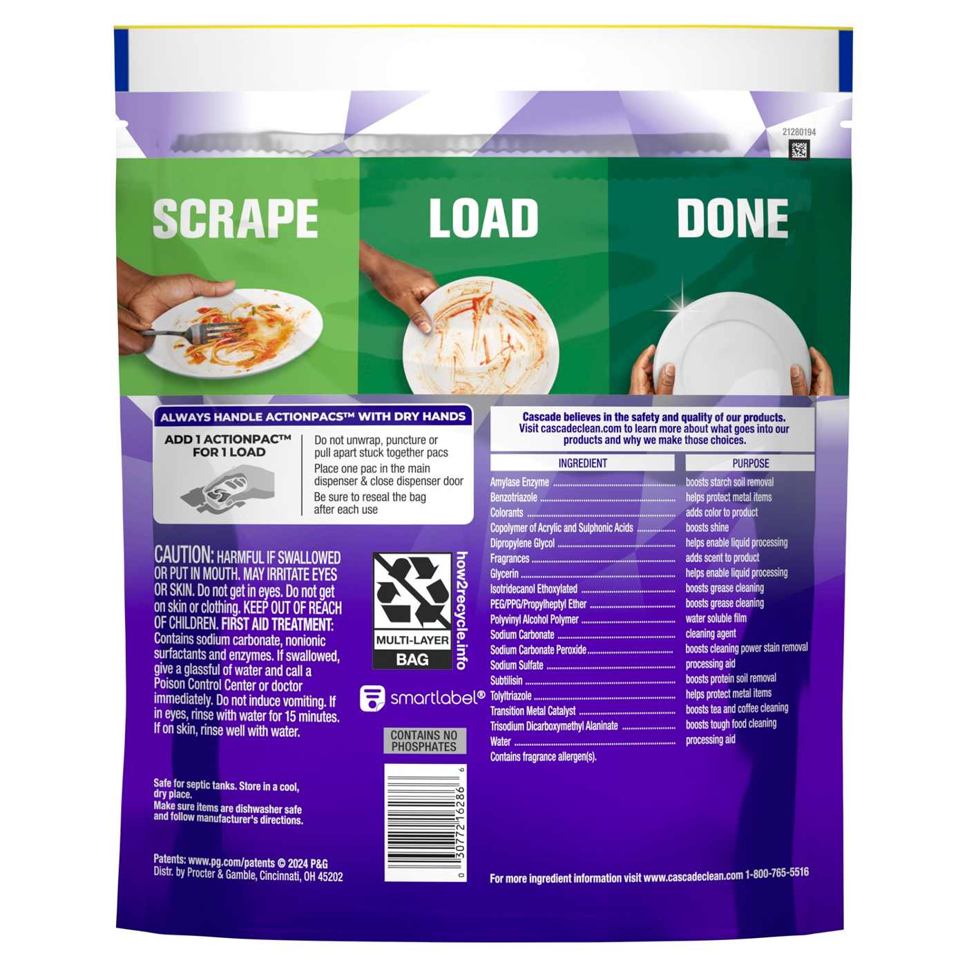 Cascade Platinum Plus Dishwasher Pods - Fresh Scent; image 3 of 10