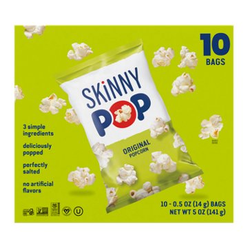 SKINNYPOP Popped Popcorn Multipack Bags - Original, 10 ct