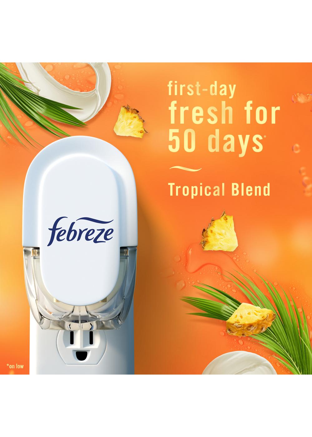 Febreze Luxe Plug In Air Freshener Odor-Fighting Scented Oil Refill - Tropical Blend; image 3 of 10