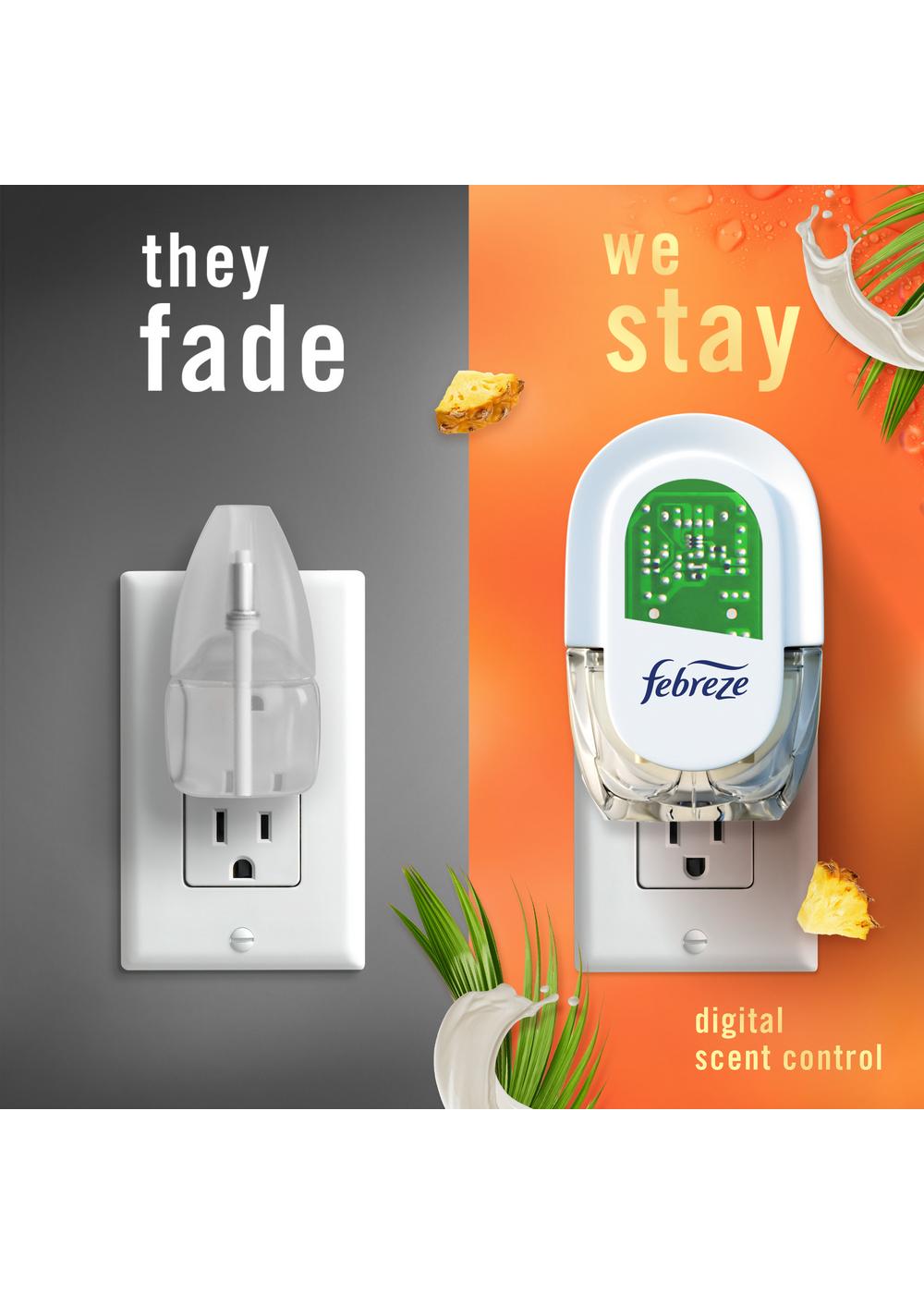 Febreze Luxe Plug In Air Freshener Odor-Fighting Scented Oil Refill - Tropical Blend; image 9 of 10