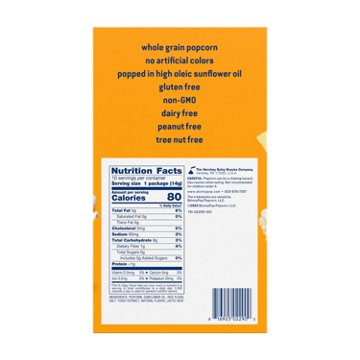 SKINNYPOP Dairy Free Popped Popcorn Multipack Bags - White Cheddar, 10 ct