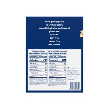 SKINNYPOP Popped Popcorn Multipack Bags - Original & White Cheddar, 18 ct