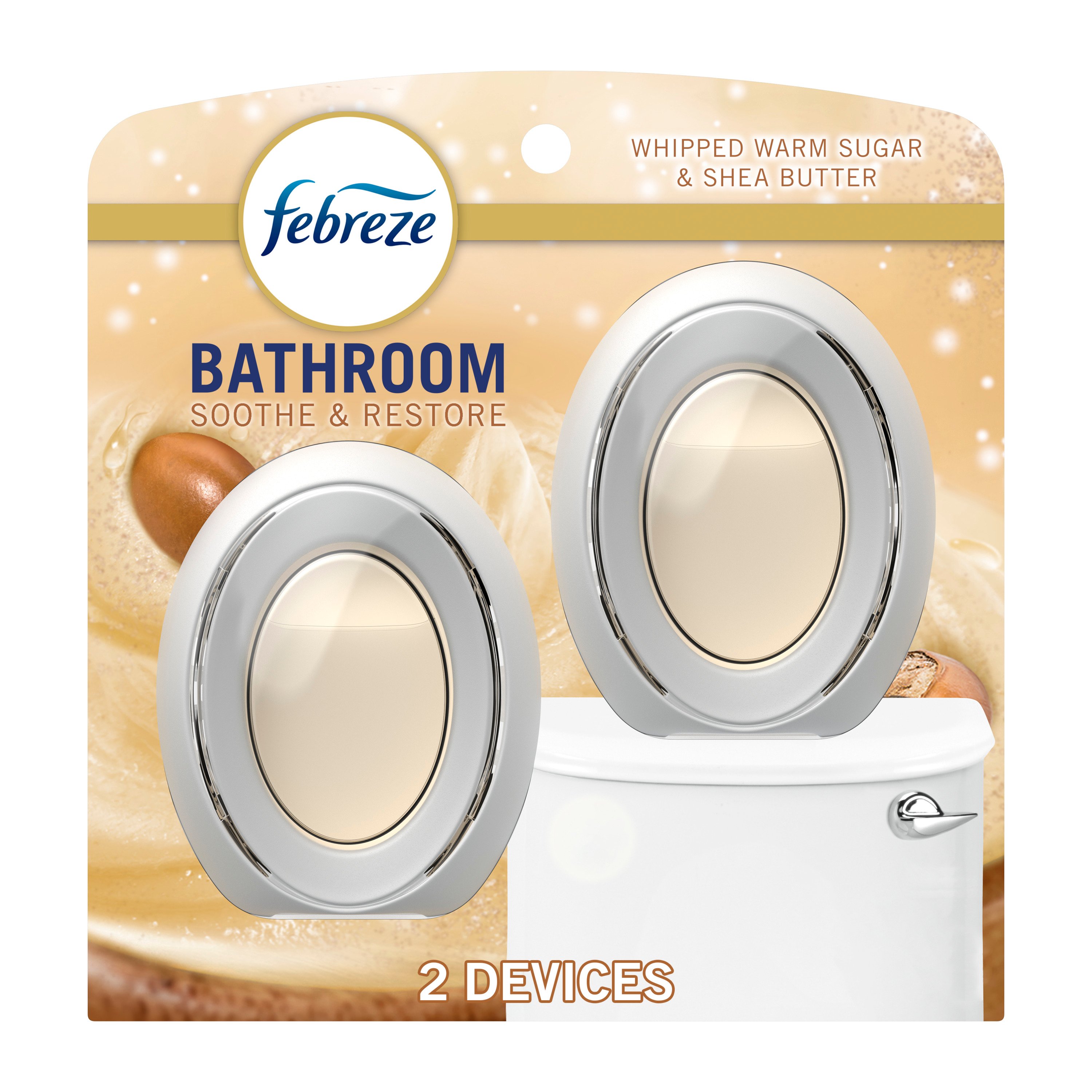 Febreze Bathroom Air Freshener - Warm Sugar & Shea Butter Soothe ...
