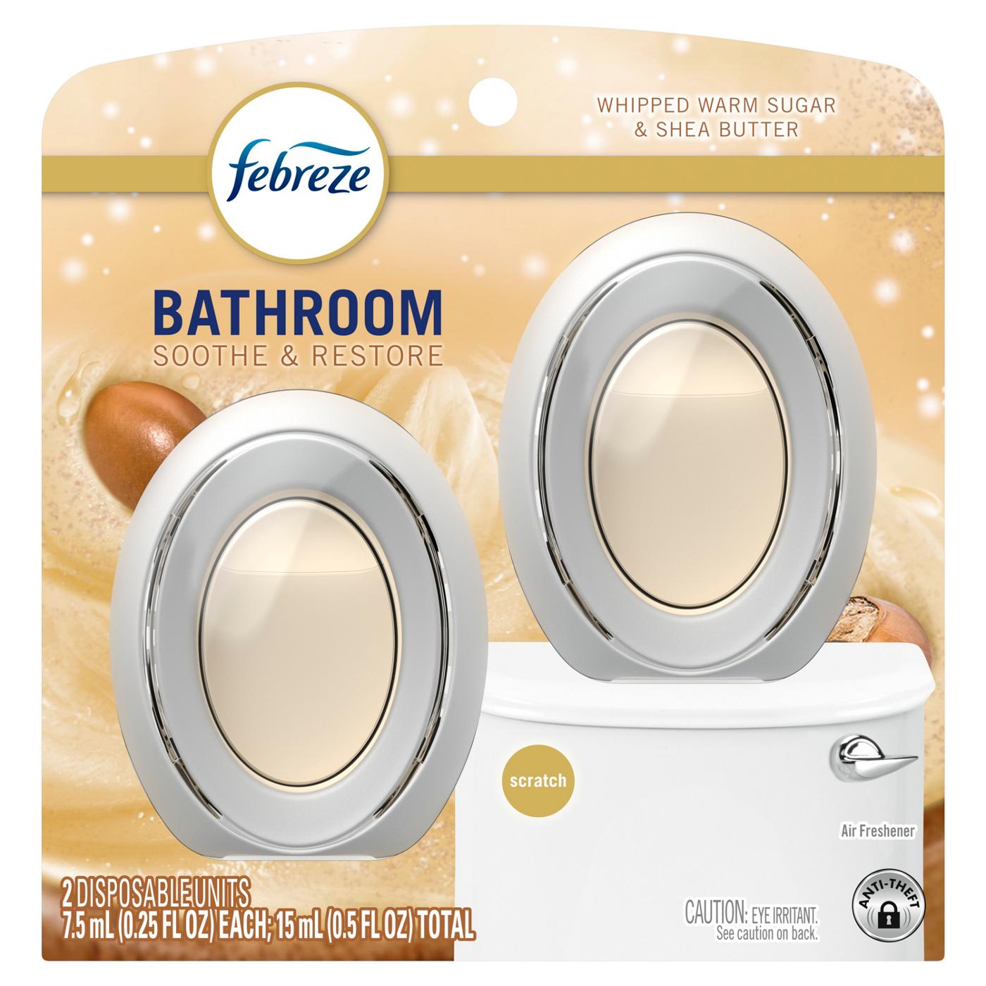Febreze Bathroom Air Freshener - Warm Sugar & Shea Butter Soothe & Restore; image 4 of 10