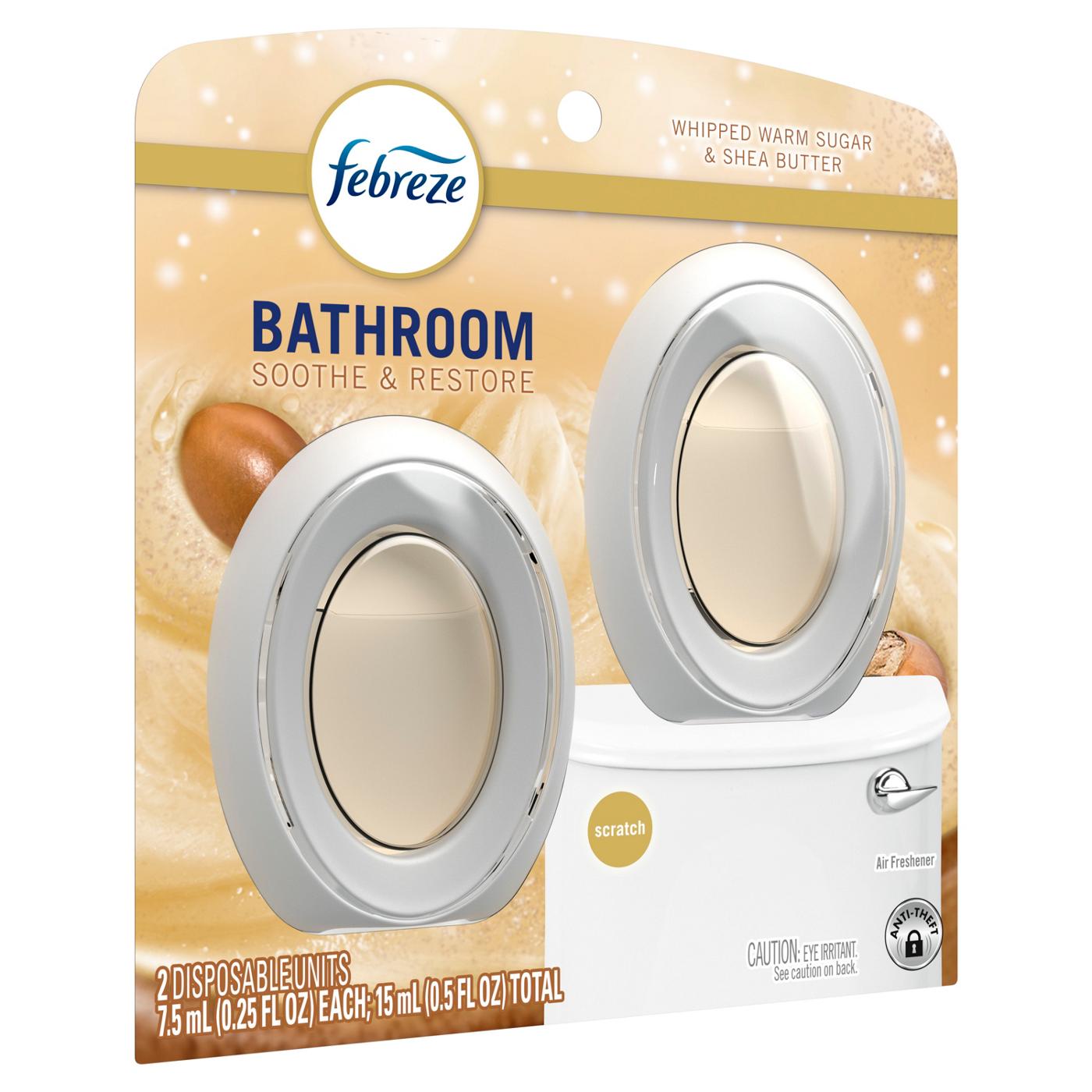 Febreze Bathroom Air Freshener - Warm Sugar & Shea Butter Soothe & Restore; image 9 of 10