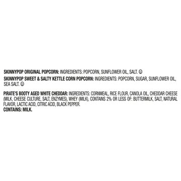 SKINNYPOP & Pirate's Booty Grab & Go Popcorn & Puffs Multipack Bags, 18 ct